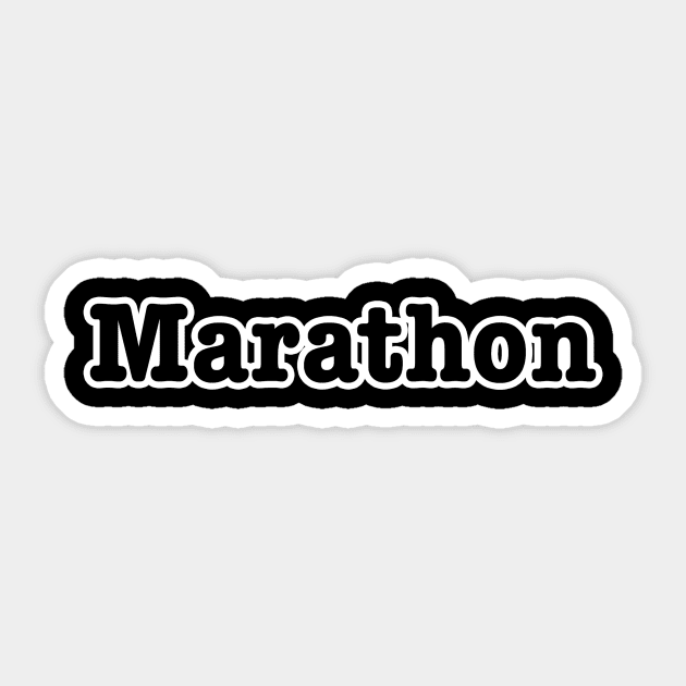 Marathon Sticker by lenn